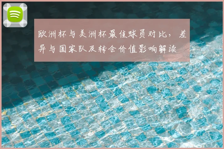 欧洲杯与美洲杯最佳球员对比,差异与国家队及转会价值影响解读